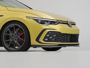 VW MK8 GTI Front Lip Spoiler - Flush Style - Textured Black