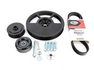 ES#4046017 - B8S56Rib - 6-Rib Alternator Belt Conversion Kit - Get a grip with this 6 rib kit! - JH Motorsports  - Audi