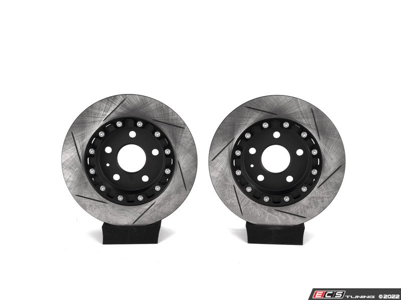 ECS 015546LA02KT Rear Slotted 2Piece SemiFloating Brake Rotors Pair (300x12)