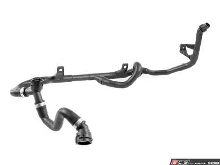 ES#4609904 - 17127548224 - Lower Coolant Hose Assembly - Located across the front of the engine bay - Connects to the expansion tank, thermostat, and Heater Core return line - Vaico - BMW