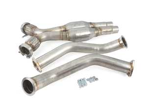 ES#4415918 - B8DPXHFC42L - JHM High Flow Cat Downpipes With X-pipe - Without Integrated Baffle System - Built as a direct OEM replacement, these downpipes are designed to increase low-end torque and maximize power throughout the entire RPM band - JH Motorsports  - Audi