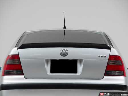 ES#4474119 - 014030LA01-02 - MK4 Jetta (1999.5 - 2003) Trunk Spoiler - Textured Black - (NO LONGER AVAILABLE) - Add OE+ styling with our In-House Engineered Textured Black Rear Trunk Spoiler! - ECS - 