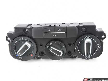 ES#3109004 - 5C0820047CTXSH - Manual Climate Control Panel - Black/Chrome - Controls climate functions - Genuine Volkswagen Audi - Volkswagen