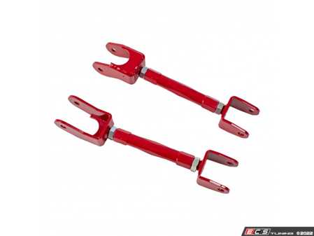 ES#4615538 - AK-261-B - E82 E88 Adjustable Trailing Arms With Spherical Bearings - Heavy duty alloy toe arms with spherical bearings for dialing in your alignment. - GODSPEED - BMW