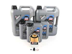 ES#4609298 - 6421800009ECSKT1 - Liqui Moly Top Tec 4600 Diesel Oil Service Kit (5w-30) - With ECS Magnetic Drain Plug  - Includes Hengst filter and Liqui Moly Top Tec 4600 229.52 Spec Oil - Assembled By ECS - Mercedes Benz