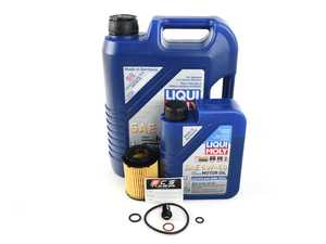ES#4609288 - 2701800109ECSKT1 - Liqui Moly Leichtlauf Oil Service Kit (5w-40) - With ECS Magnetic Drain Plug - Includes Hengst filter and Liqui Moly Leichtlauf High Tech 229.5 Spec oil - Assembled By ECS - Mercedes Benz