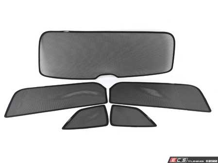 ES#4372409 - 2GJ064365 - Rear Sunshade Set  - Magnetic 5 piece set comes complete with two luggage compartment side window sunshades, 2 rear passenger window sunshades and one rear windshield sunshade. - Genuine Volkswagen Audi - Volkswagen