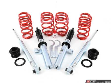 ES#3639590 - 28851-21 - Tiguan MQB Street Performance Coilovers - Fixed Dampening - Average lowering front:1.4"-2.4", rear: 1.6"-2.4" - H&R - Volkswagen