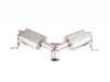 ES#4615583 - 018942LA01-02 - Tiguan MQB (Pre-facelift) 2.0T Catback Exhaust System - With Quad Exit Tips  - In-house engineered for VW Tiguan enthusiasts! Featuring T304 SS Tig-welded 3.0" tubing, dual straight-through 2.5" perforated core mufflers and quad exit 4.0" tips - ECS - Volkswagen