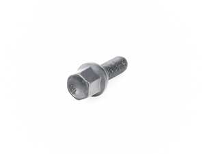 ES#4147706 - 1252802SW - Black Mercedes Ball Seat Wheel Bolt - Priced Each - 12x1.5x28mm - H&R - Volkswagen Mercedes Benz