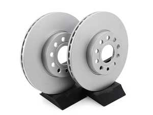 ES#2504080 - 1K0615301TKT2 - Front Brake Rotors - Pair (288x25) - Featuring a protective Meyle Platinum coating. - Meyle - Audi Volkswagen