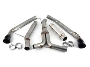 ES#4220051 - 49-36419-B - MACH Force-Xp Stainless Steel Axle-Back Exhaust System - Resonated 3" to 2-1/2" 304 Stainless Steel with black tips - AFE - Audi