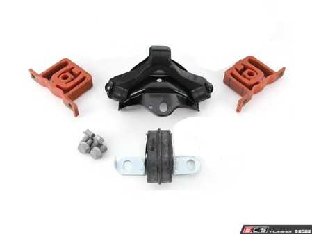 ES#4615783 - 013940LA06KT - Catback Exhaust Hanger Replacement Kit - Includes midpipe hangers (2), over-axle hanger and mounting bolts, rear muffler hanger with bracket and mounting bolts - Assembled By ECS - 