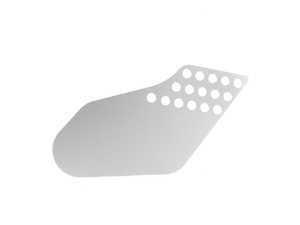 ES#4615802 - I104.SILVER - Aluminum Heel Guard Pad - Silver - Dress up your footwell with machined anodized aluminum - Rennline - Porsche