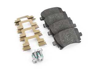 ES#4465364 - 1k0698451s1KT - Rear Brake Pad Set - Restore your stopping power with included guide pin bolt - Genuine Volkswagen Audi - Audi Volkswagen