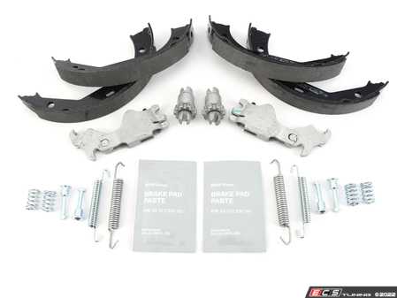 ES#4465083 - 34410410825KT - Parking Brake Refresh Kit - Refresh your parking brake with new shoes, springs, expanding lock, hardware and paste - Assembled By ECS - BMW