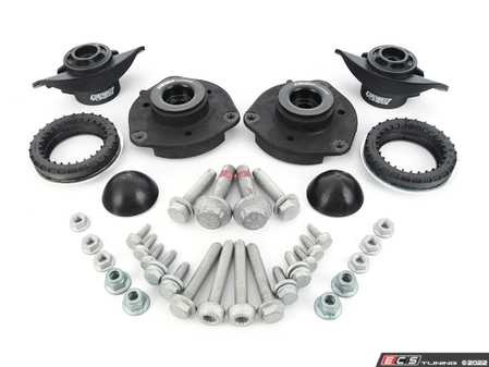 ES#4471849 - 016554ECS02-06KT - ECS Heavy Duty Cup Kit/Coilover Installation Kit without Upper Strut Nuts - Includes all the necessary suspension parts that should be replaced while installing new shocks/struts, cup kit or coilovers - ECS - Audi Volkswagen