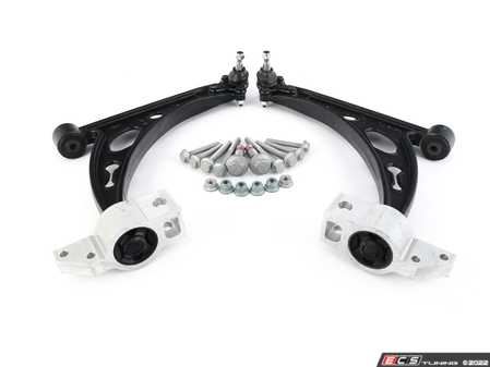 ES#4464481 - 1K0407152AC1KT - Lower Control Arm Kit - With  Hardware and Ball joints  - Includes control arms with pre-Installed ball joints and install hardware - Assembled By ECS - Audi Volkswagen