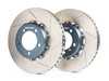 ES#4615832 - A2-032B - Rear 2-Piece Floating Slotted Rotors - Pair (350mm) - Lightweight construction and a floating, 2-piece design! Includes caliper spacers to accommodate the larger 350mm size over stock. - Girodisc - Porsche