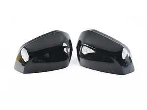 ES#4136127 - ZAW071600AFDSP - Black Optic Mirror Cap Set  - Ideal for those looking to add a competition-inspired touch to their vehicle. - Genuine Volkswagen Audi - Audi