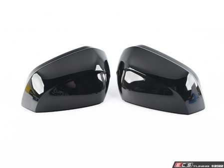 ES#4136127 - ZAW071600AFDSP - Black Optic Mirror Cap Set  - Ideal for those looking to add a competition-inspired touch to their vehicle. - Genuine Volkswagen Audi - Audi