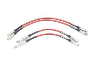 ES#4001199 - e393430kitnmKT - Exact-Fit Stainless Steel Brake Lines - Front and rear Kit - DOT-compliant kit to improve pedal feel in your vehicle. - ECS - BMW