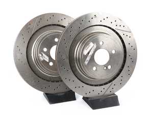 ES#4014015 - 2124230412KT - Rear Brake Rotors - Pair - Does not include new rotor securing screws - Pilenga - Mercedes Benz
