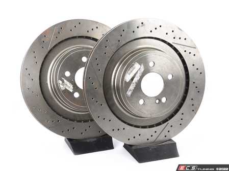 ES#4014015 - 2124230412KT - Rear Brake Rotors - Pair - Does not include new rotor securing screws - Pilenga - Mercedes Benz