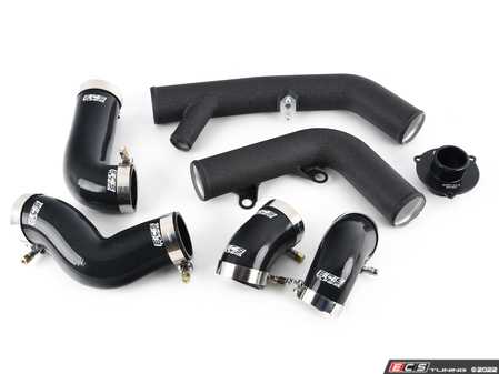 ES#4508967 - 023480ECS04-02KT -  MK6 Golf R 2.0T FSI High Flow Intercooler Charge Pipe Kit - Gain up to +21 WHP and +17 Ft/lbs of torque with our complete Intercooler Charge Pipe Upgrade Kit! - ECS - Volkswagen