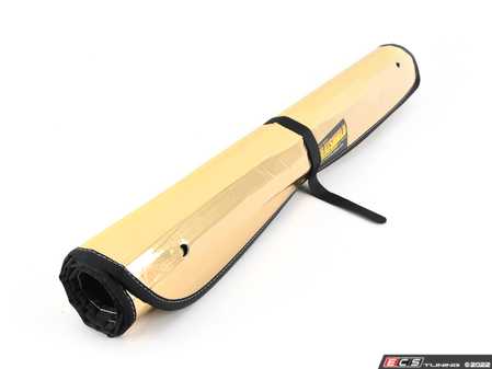 ES#4629268 - 1066-A1-Gold - UV Sunshades - First Row Side Windows (Gold) - UV-blocking, temperature-reducing window sunshades keep your interior comfortable and reduce energy consumption. Direct fit for your BMW E90. - Bavarian Autosport - BMW