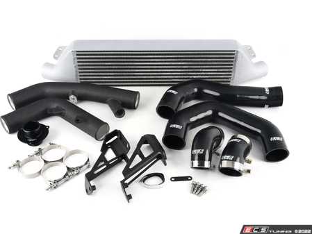 ES#4615849 - 023622ECS02-03KT - MK6 Golf R Front Mount Intercooler Kit - With ECS Charge Pipes - Bolt on up to +9 WHP / +10 WTQ and lower intercooler outlet temps by 66 F with our In-House Engineered FMIC Kit! - ECS - Volkswagen