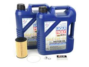 ES#3690772 - 0001803009KT9 - M156 63AMG Liqui Moly Leichtlauf Oil Service Kit (5w-40) - Includes Hengst filter and Liqui Moly Leichtlauf High Tech 229.5 Spec oil - Assembled By ECS - Mercedes Benz