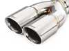 ES#4419096 - 026732TMS02-13 - Rolled Angle Exhaust Tip - 3.0 Inlet - 3.0 OD - Stepped Left - Chrome - Turner Motorsport - Left - Chrome Rolled Angle Exhaust Tip - 3.0 Inlet - 3.0 OD - Turner Motorsport - BMW MINI