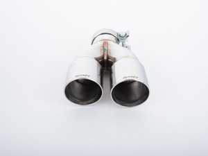 ES#4146840 - 026732TMS02-01 - Turner Motorsport Double Wall Slash Cut Exhaust Tip - 2.5 Inlet - 3.0 OD - Stepped Left - Mirror - Left - Mirror Slash Cut Exhaust Tip - 2.5 Inlet - 3.0 OD - Turner Motorsport - BMW MINI