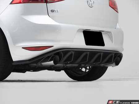 ES#4056670 - 029353ECS01-02KT - MK7 GTI Rear Diffuser - Textured Black ABS - (NO LONGER AVAILABLE) - Add aggressive styling with our In-House Engineered Textured Black Rear Diffuser! - ECS - 