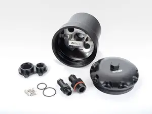 Turner Triple Baffled Power Steering Reservoir - Straight Mount 