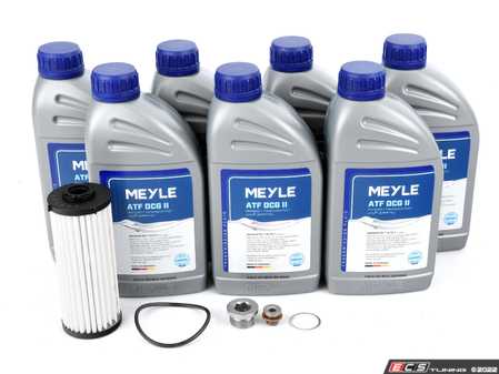ES#4505650 - 0GC325183AKT - DSG Transmission Service Kit - 7 Liters - Recommended to be serviced every 40k miles, includes filter, O-ring, plugs, sealing washers, and enough fluid to drain and fill. - Meyle - Audi Volkswagen
