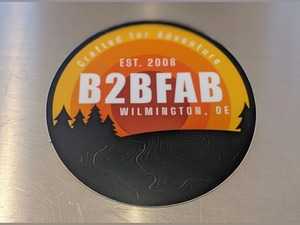 ES#4616243 - B2BFABCFARSTK - B2BFAB "Crafted For Adventure" Die-cut Sticker - This is just what you need to set yourself apart. - B2BFAB - Volkswagen
