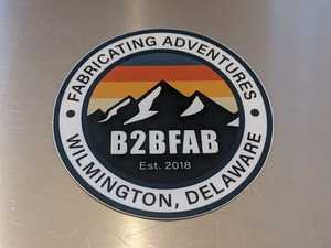 ES#4616256 - B2BFABFASTK - B2BFAB "Fabricating Adventures" Die-cut Sticker - This is just what you need to set yourself apart. - B2BFAB - Volkswagen
