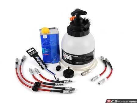 ES#4140392 - e36nmblrfKT - Brake Line Replacement/ Upgrade Kit  - Front and rear ECS Exact-Fit brake lines with fluid and tools for a complete DIY - Assembled By ECS - BMW