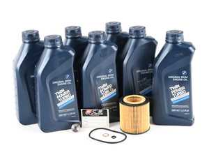 ES#4135405 - 83212365945KT10 - Genuine BMW Oil Change Kit - with Turner Titanium Magnetic Drain Plug - Everything for an oil service with BMW Twin Power Turbo oil and Turner Titanium Magnetic Oil Drain Plug! - Assembled By ECS - BMW