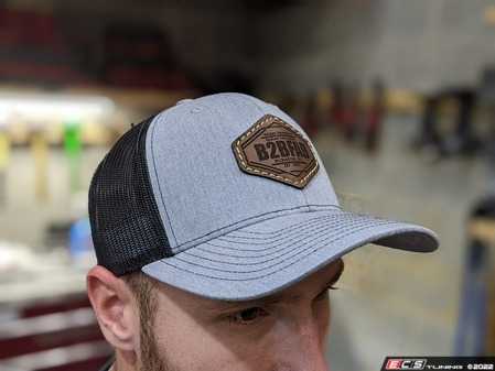 ES#4616296 - B2BLPHHGB - B2BFAB Leather Patch, Snapback Hat - Heather Grey/Black - This hat is just what you, or the overlanding enthusiast in your life needs. - B2BFAB - Volkswagen
