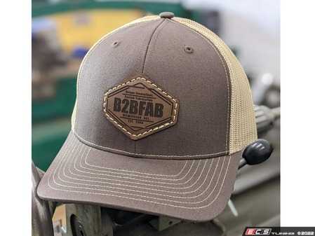 ES#4616295 - B2BLPHBK - B2BFAB Leather Patch, Snapback Hat - Brown/Kahaki - This hat is just what you, or the overlanding enthusiast in your life needs. - B2BFAB - Volkswagen