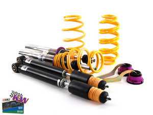 ES#2214990 - 15281031 - KW V2 Series Coilover Kit - Variant 2 coilovers offer sport handling with adjustable rebound dampening - KW Suspension - Audi Volkswagen