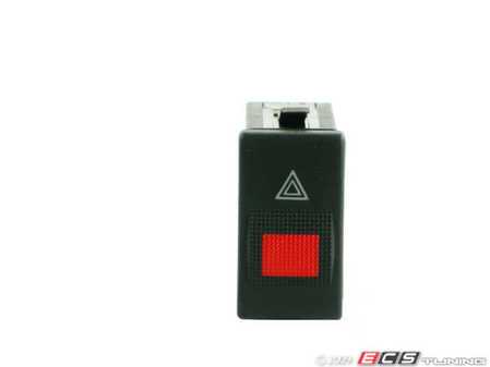 ES#3420 - 8D0941509E01C -  Hazard Switch - Satin Black - Controls the on/off function of the emergency, or hazard, lights - Original Equipment Supplier - Audi