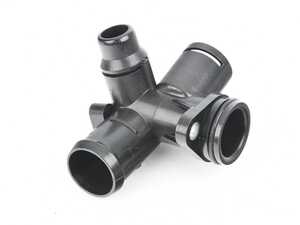 ES#4615970 - 06D121132C - Coolant Hose Flange  - Located rear engine, this flange houses the temp sensor - Febi - Audi