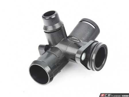 ES#4615970 - 06D121132C - Coolant Hose Flange  - Located rear engine, this flange houses the temp sensor - Febi - Audi