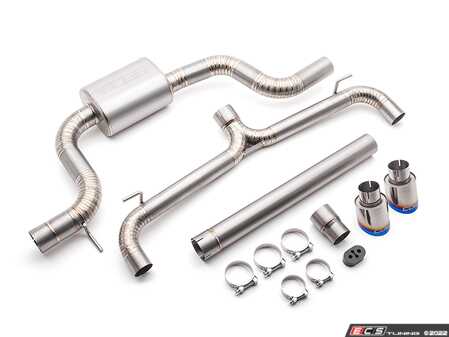 ES#4619946 - 5V2140 - MK7 GTI 3" COBB Cat-Back Exhaust System - Titanium - 3" titanium construction with dual blued titanium tips - CobbTuning - Volkswagen