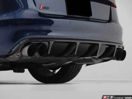 ES#4608859 - 041812LA01 - Audi C7 S6 Rear Diffuser - Gloss Black - Add some aggressive styling to your C7 S6 / A6-S line pre-facelift Audi! - ECS - Audi