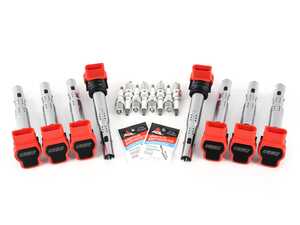 ES#4620049 - 06E905115GKT19 - Performance Ignition Service Kit - Includes eight ECS Performance coils and eight Genuine spark plugs - Assembled By ECS - Audi